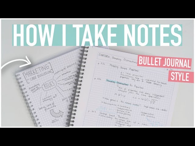 HOW TO TAKE THE BEST NOTES | Bullet Journal Style, Digital + More!