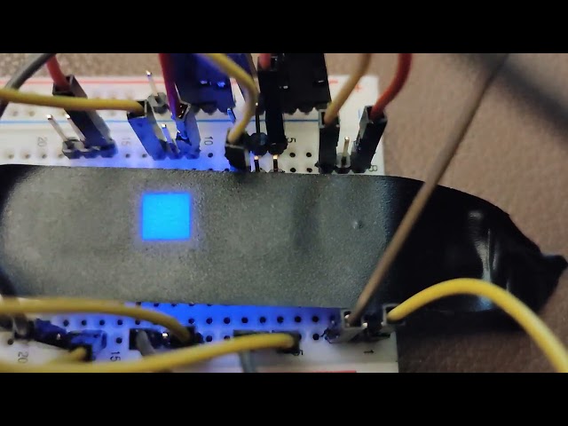 STM32F072 driving four WS2812B compatible LED in series