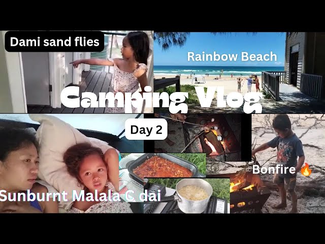 CAMPING VLOG DAY 2 ⛺🇵🇭🇦🇺 | AUSTRALIAN - FILIPINO FAMILY | RAINBOW BEACH🏖️ | THE A'S FAMILY