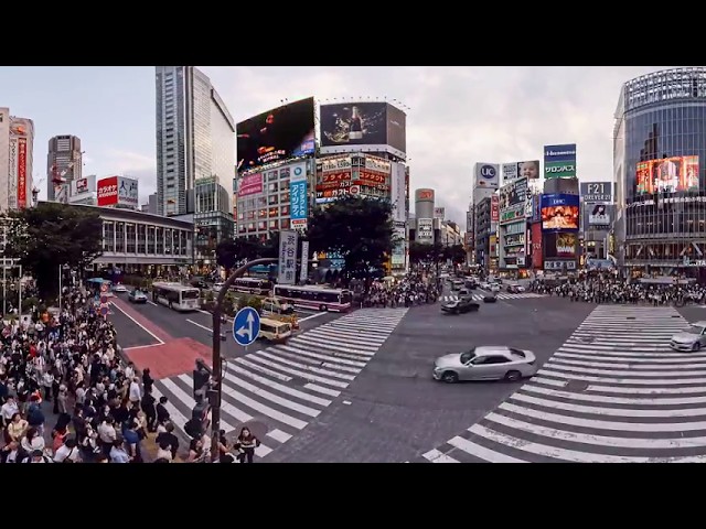 Shibuya Crossing Timelapse 360VR 8K