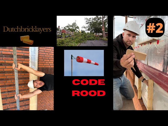 Vlog 2. Bricklaying on the construction site and weather becomes code red