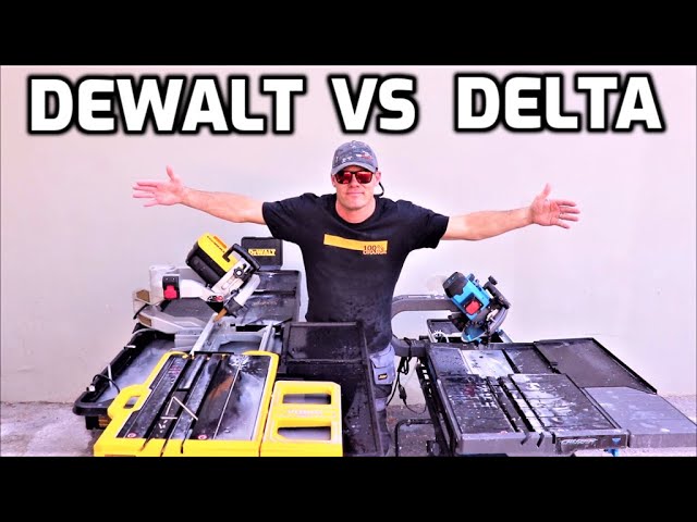 Dewalt D36000 Tile Saw VS Delta 10" Tile Saw