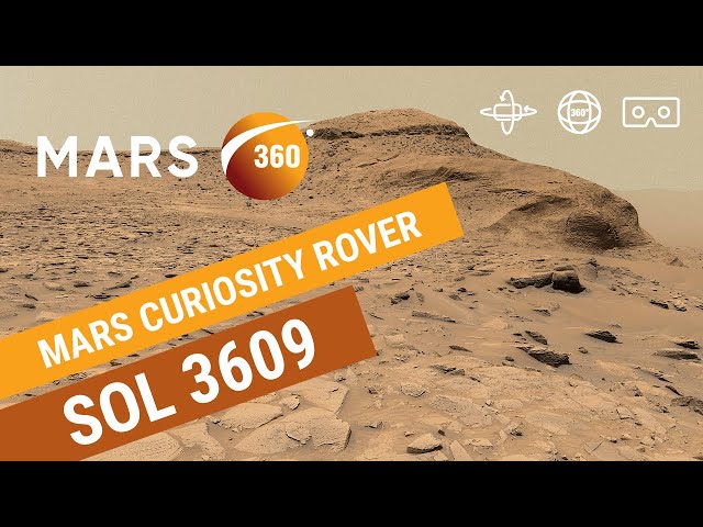 Mars 360: NASA's Mars Curiosity Rover - Sol 3609 (360video 8K)