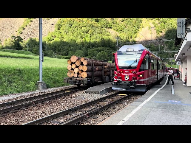 Bernina-Bahn is disrupted - 4K HDR