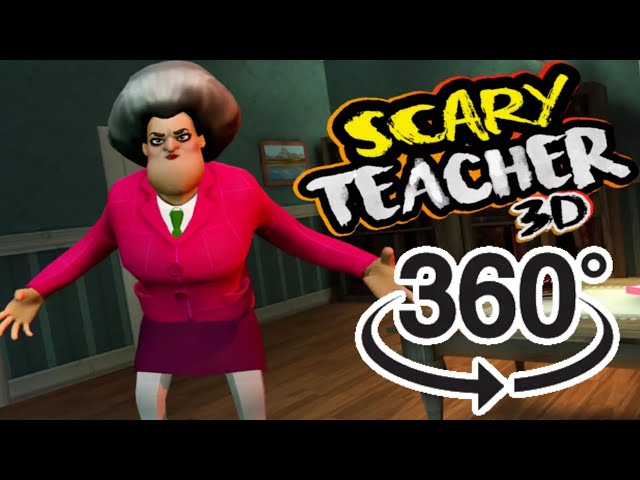 360 Video / Scary Teacher 3D Caught Scene Moment