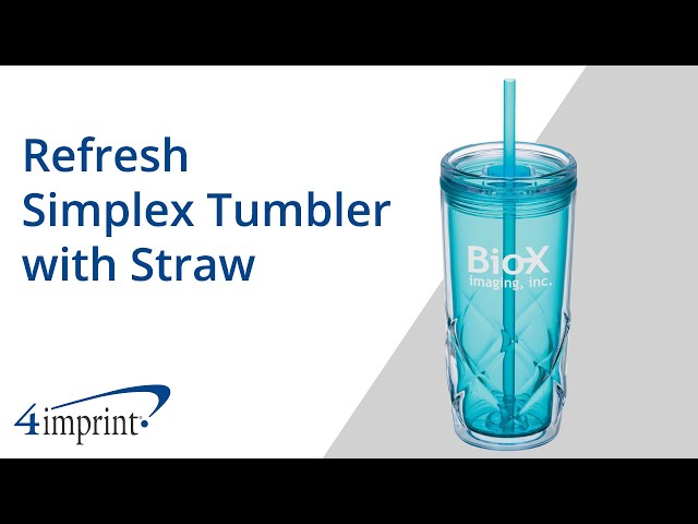 Refresh Simplex Tumbler with Straw by 4imprint