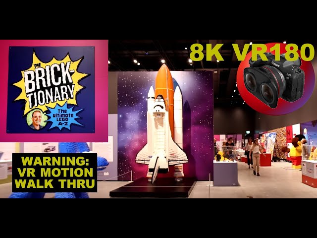 8K VR180 LEGO EXHIBITION Walk Through (WARNING: MOTION) Brickman's: Bricktionary Exhibit in 3D