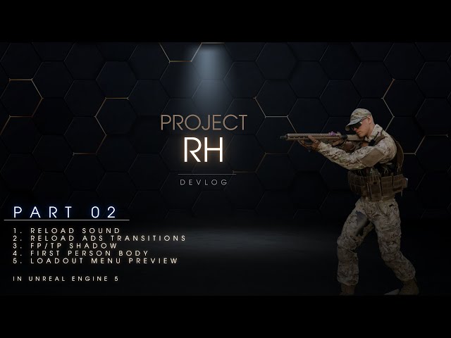 Project RH: Warzone-Inspired FPS Game | Reload System, Loadout Menu & First-Person Body | Devlog #2