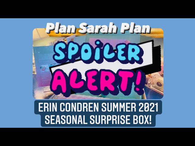 SPOILERS!!! The Summer 2021 Seasonal Surprise Box from Erin Condren!