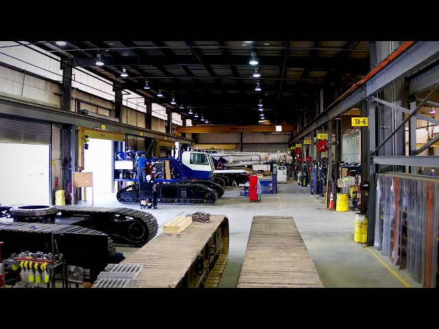 Inside American Factory: Tadano crawler cranes production plant