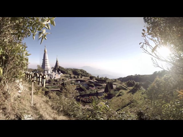 360 video: Royal Pagodas, Chiang Mai, Thailand