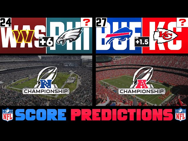 NFL Score Predictions for Conference Championships