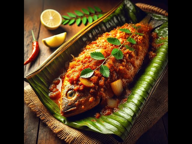 Authentic Kerala-Style Fish Pollichathu | Banana Leaf Wrapped Fish Fry | Spicy Fish Pollichathu