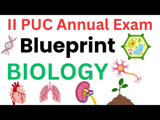 Second PUC Annual Exam Blueprint | Biology