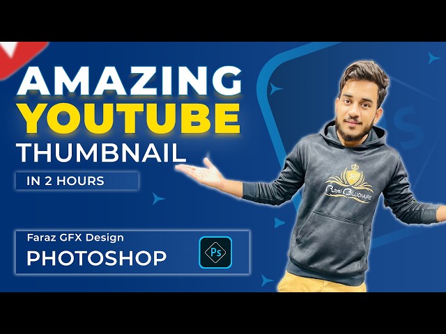 Attractive YouTube thumbnail design in Photoshop 2024 | Faraz GFX Design #thumbnailtutorial