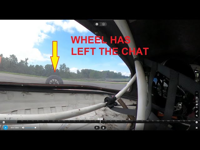 NASA ST6 Racecar Miata Rear Hub Failure Crash-Spin - 360 video