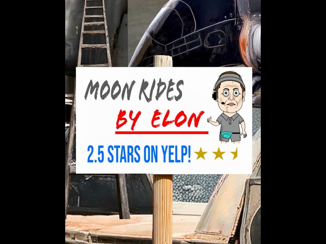 Moon Rides By Elon 🚀 #animation #funny #cartoon #elonmusk #moon #nasa #memes #space