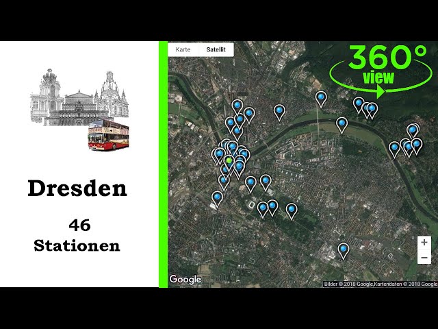 Dresden [Saxony], 360° Video Virtual Tour, City Tour, Sightseeing