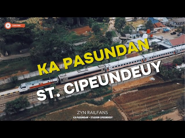 SO BEAUTIFUL! Pasundan Train Departs from Cipeundeuy Station | Train Videos