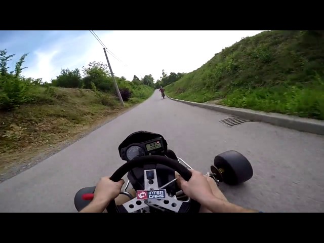 Suzuki GSX-R750 (K4) Powered Go Cart (150 HP) - 200 km/h Test Drive