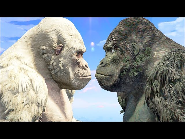 WHITE KING KONG VS KING KONG - Epic Monsters Battle