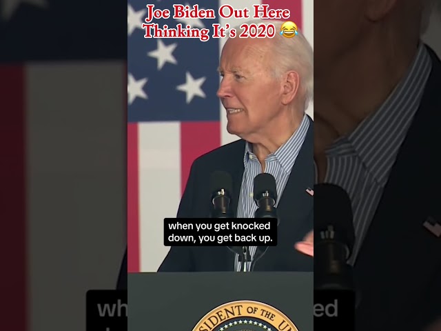 Joe Biden Out Here Thinking It’s 2020 😂 #JoeBiden #BidenMoment #2020Or2024 #MAGA #shorts #trump