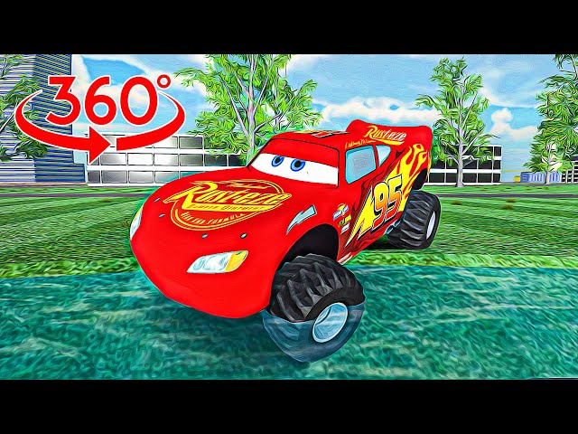 Lightning McQueen Monsret Truck - VR 360° Jackson Storm Race