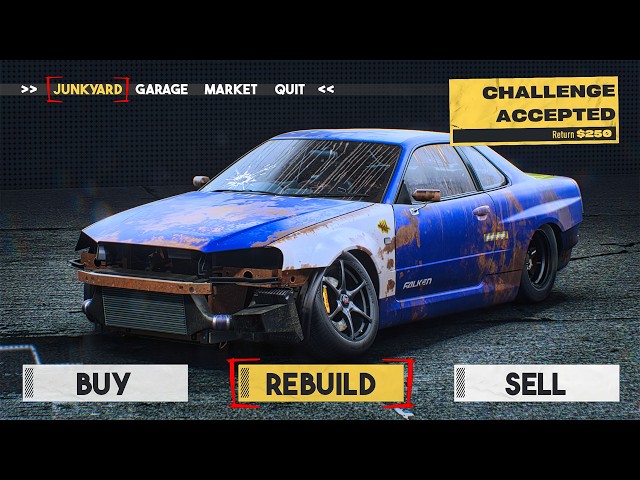 Need For Speed Unbound Junkyard - Rebuilding a NISSAN SKYLINE GT-R R34 V-SPEC (1999)