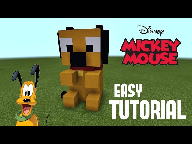 Minecraft Tutorial: How To Make A Pluto Plush Statue (EASY!)