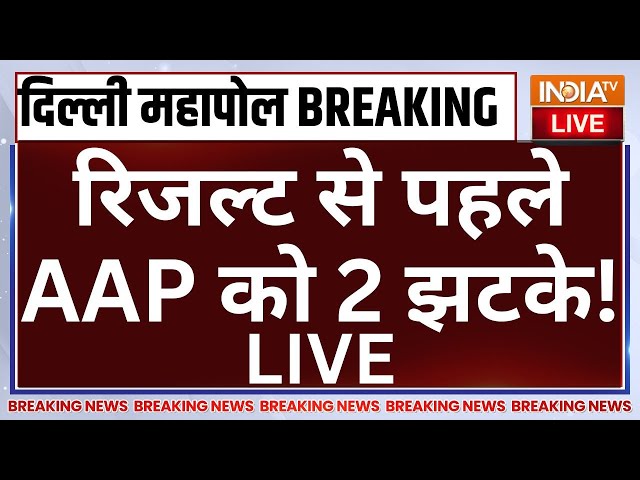 Delhi Election Final Exit Poll Live: रिजल्ट से पहले AAP को 2 झटके! AXIS MY INDIA | India TV