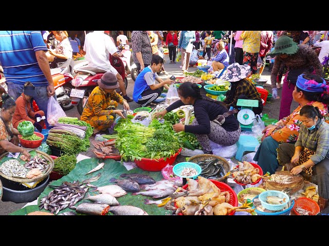 Khmer food tour in Cambodia - Fresh Market Food In Phnom Penh City