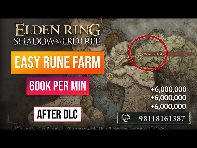 Elden Ring Rune Farm | Unlimited Rune Glitch After DLC! 600K Runes Per Minute!