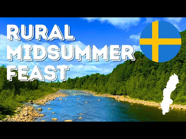 Umeå, Sweden: Rural swedish midsummer celebration at historic hydro electric power plant.