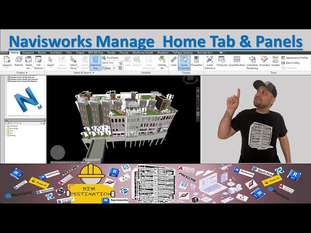 BIM VDC  Navisworks Manage Tutorial  Home Tab