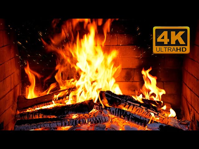 🔥 Fireplace 4K. Cozy Winter