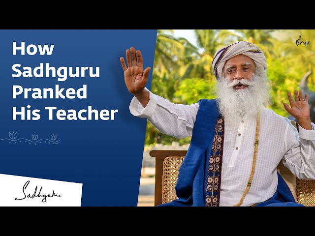 How Sadhguru Pranked His Teacher In School #TeachersDay