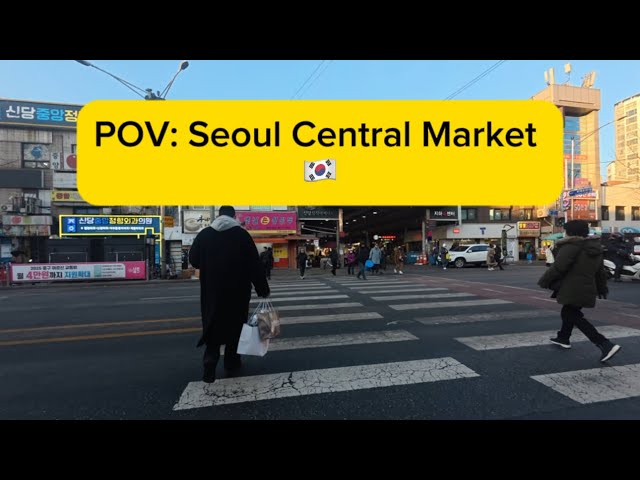 POV: Seoul Central Market 🇰🇷 #southkorea #seoul #market #visitkorea