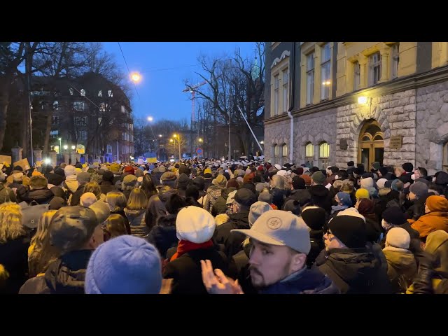 Russia-Ukraine conflict: Protest in Helsinki! 🇺🇦🇫🇮 Finlandia Hymn 🎶🎶 Most beautiful moment!!