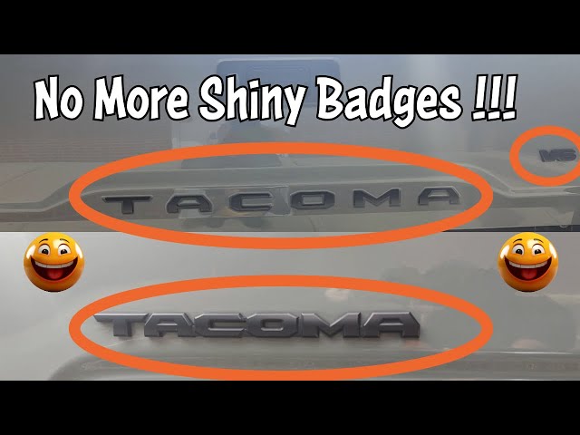 How to remove Tacoma Chrome Emblems - The Easy Way.