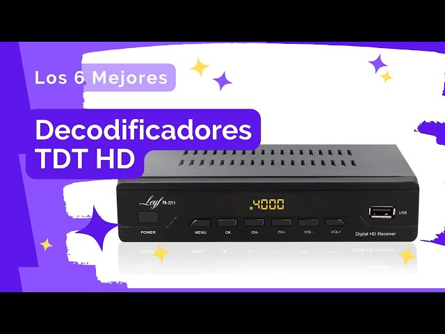 📺👉 6 Mejores Decodificadores TDT HD 💜 Sintonizadores TV Digital ¡No dejes de ver la televisión!