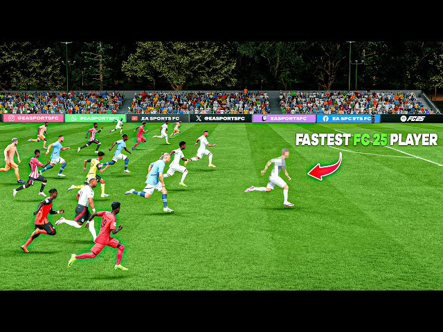 Who's the fastest FC 25 Player? - FC 25 Speed Test (ft. #mbappe #adamatraore #adeyemi