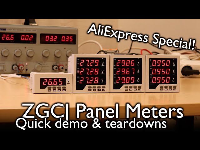 ZGCJ Panel Meters from AliExpress: Sort of not awful?