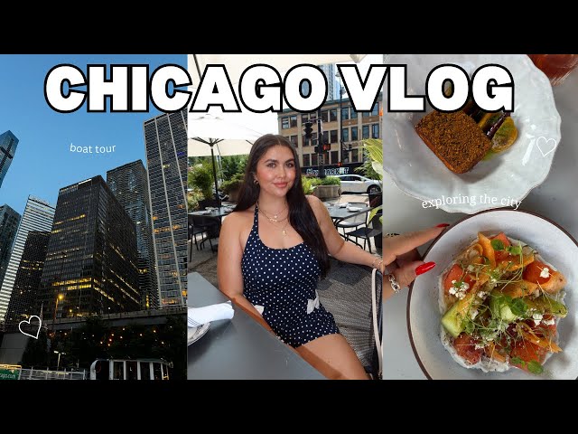 Chicago vlog!! (Boat tour, exploring the city, & shopping) *summer 2024*