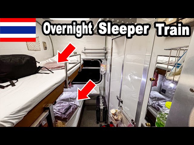 Thailand's First Class Overnight Sleeper Train from Bangkok to Koh Phangan for Full Moon Party!