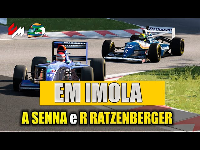 Ayrton Senna e Roland Ratzenberger: A Corrida de dois heróis em Imola | Assetto Corsa F1 Gameplay