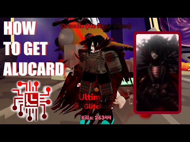 Glitched Alucard Evo in ALS  How To Get + Showcase | Anime Last Stand Roblox Limited Halloween Event