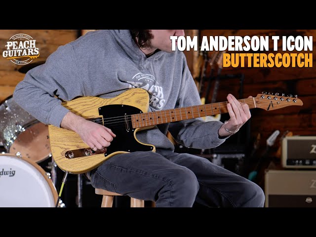 No Talking...Just Tones |Tom Anderson T Icon | Satin Organic Grain Butterscotch w/Brown