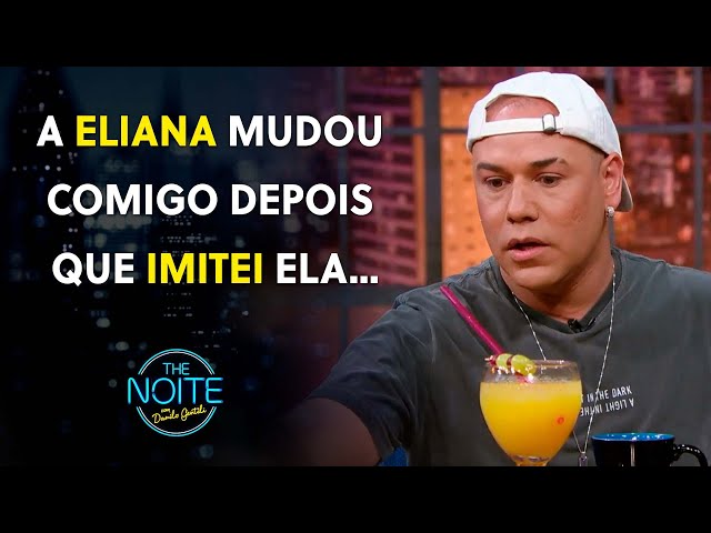 A reação da apresentadora Eliana após imitação de Tiago Barnabé | The Noite (02/11/23)