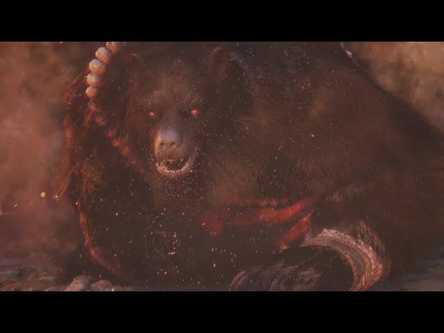 Black Bear Guai full fight (ending cinematics, and Chapter one closure) Black Myth Wukong