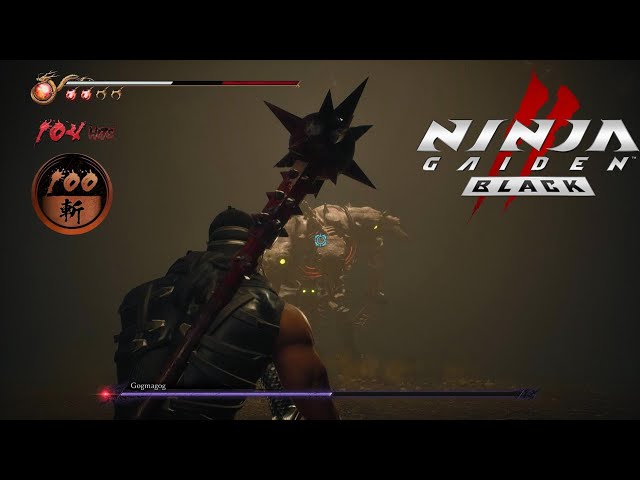 NINJA GAIDEN 2 Black - Easy 100-Hit Combo: Chain of 100 Slashes - Gogmagog Boss | Chapter 7